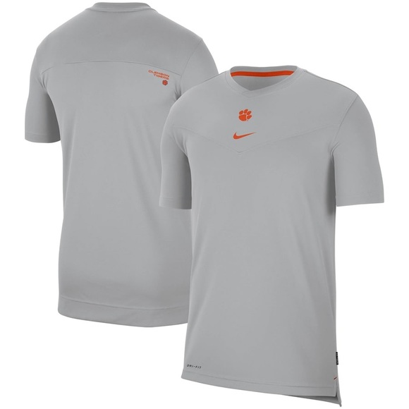 Nike Clemson Tigers 2021 Sideline Football Coaches Performance Top - Picture 14 of 16